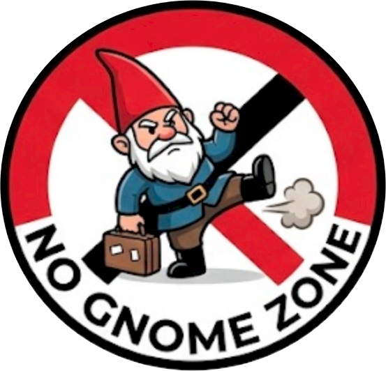No Gnome Zone Logo
